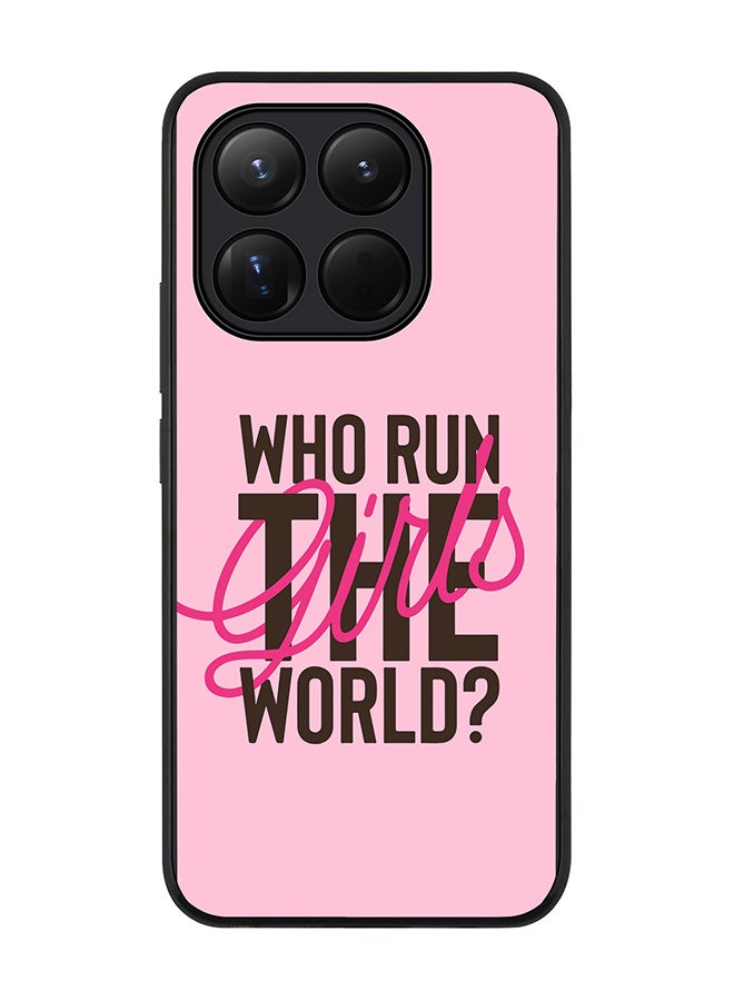 For Xiaomi 15T Case,Slim fit Camera Protection, Shockproof Thin Phone cover  - Who run the world?